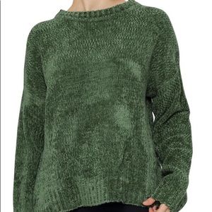Mink pink chenille sweater size medium